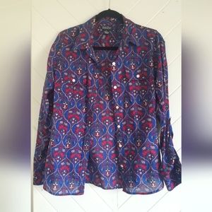 Lucky brand paisley button down